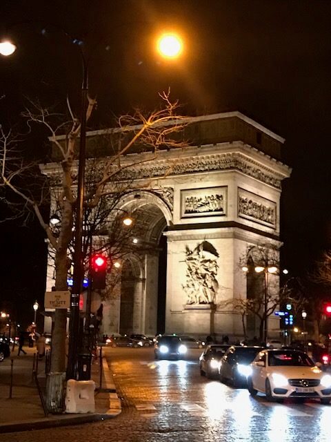 Arc de Triomphe Paris by night